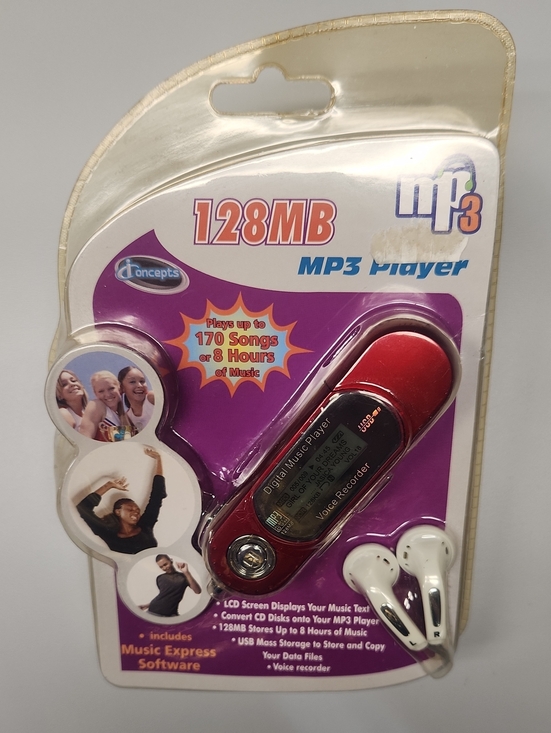 Other - Y2K 128MB Red MP3 Player with Earbuds - Concepts - Vintage